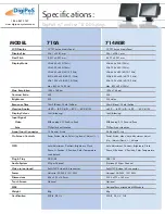 Preview for 2 page of DigiPos 710A Specification Sheet