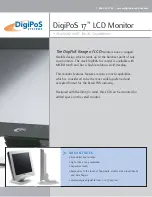 Предварительный просмотр 1 страницы DigiPos 821A Specification Sheet