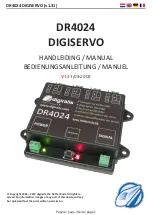 digirails DR4024 DIGISERVO Manual preview