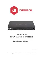 Digisol DG-CS4616F Installation Manual preview