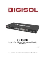 Preview for 1 page of Digisol DG-FS1526 User Manual