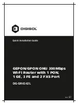 Digisol DG-GR4342L Quick Installation Manual предпросмотр