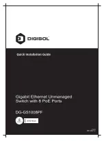 Digisol DG-GS1008PF Quick Installation Manual preview