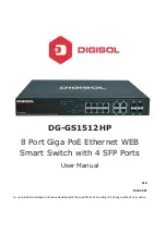 Preview for 1 page of Digisol DG-GS1512HP User Manual