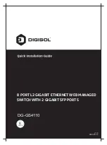 Preview for 1 page of Digisol DG-GS4110 Manual