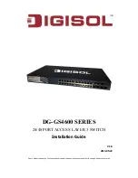 Preview for 1 page of Digisol DG-GS4600 SERIES Installation Manual