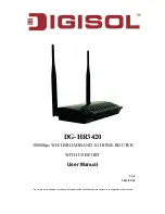 Digisol DG-HR3420 User Manual preview