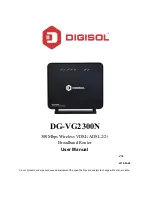 Предварительный просмотр 1 страницы Digisol DG-VG2300N User Manual