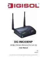 Digisol DG-WA3000NP User Manual предпросмотр