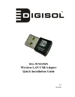 Предварительный просмотр 1 страницы Digisol DG-WN3150N Quick Installation Manual