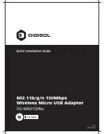 Digisol DG-WN3150Nu Quick Installation Manual предпросмотр