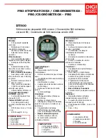 DigiSport DT500 Instruction Manual preview