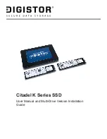 Digistor Citadel K Series User Manual And Installation Manual preview