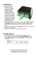 Предварительный просмотр 2 страницы Digital Acoustics IP7-MSR-BRD Getting Started Manual