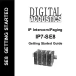 Digital Acoustics IP7-SE8 Getting Started Manual preview