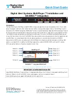 Preview for 1 page of Digital Alert Systems MultiPlayer DASMP Quick Start Manual