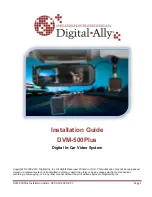 Digital-Ally DVM-500Plus Installation Manual предпросмотр