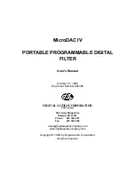 Предварительный просмотр 3 страницы Digital Audio Corporation MicroDAC IV User Manual