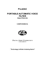 Digital Audio Corporation PicoDAC PDAC256 User Manual предпросмотр