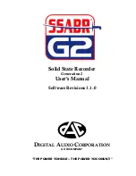 Digital Audio Corporation SSABR G2 User Manual preview