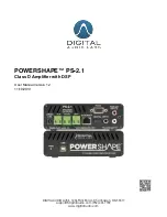 Предварительный просмотр 1 страницы Digital Audio Labs POWERSHAPE PS-2.1 User Manual