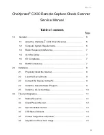 Preview for 3 page of Digital Check CheXpress CX30 Service Manual