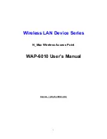 Digital Data Communications WAP-6010 User Manual предпросмотр