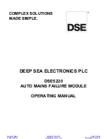 Digital deep sea DSE5220 Operating Manual preview