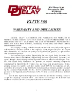 DIGITAL DELAY ELITE 500 Manual предпросмотр