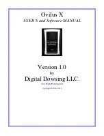 Digital Dowsing Ovilus X User Manual предпросмотр