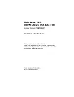 Preview for 1 page of Digital Equipment AlphaServer 1200 Service Manual