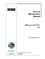 Digital Equipment DECpc LPv 425sx Service Maintenance Manual preview