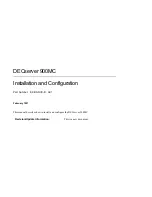 Digital Equipment DECserver 900MC Installation And Configuration Manual preview