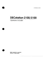 Preview for 1 page of Digital Equipment DECstation 2100 Operator'S Manual