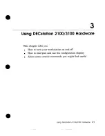 Preview for 33 page of Digital Equipment DECstation 2100 Operator'S Manual