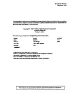 Preview for 3 page of Digital Equipment Lan Bridge 150 Technical Manual