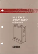 Preview for 1 page of Digital Equipment microvax II 630qy Owner'S Manual