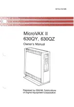 Preview for 2 page of Digital Equipment microvax II 630qy Owner'S Manual