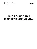 Digital Equipment RK05 Series Maintenance Manual предпросмотр