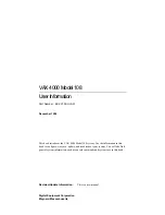 Preview for 1 page of Digital Equipment VAX 4000 108 User Information