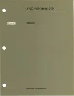 Digital Equipment VAX 4000 300 Operation Manual preview