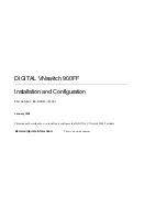 Предварительный просмотр 1 страницы Digital Equipment VNswitch 900FF Installation And Configuration Manual