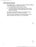 Preview for 2 page of Digital Equipment VRT19 Manual