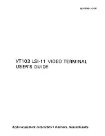 Предварительный просмотр 2 страницы Digital Equipment VT103 LSI-11 User Manual