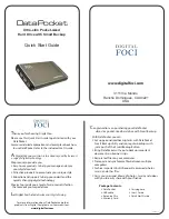 Digital Foci DataPocket Quick Start Manual preview