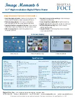 Preview for 2 page of Digital Foci Image Moments 6 Brochure & Specs