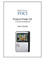 Предварительный просмотр 1 страницы Digital Foci Picture Porter 35 User Manual