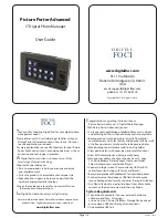 Digital Foci Picture Porter Advanced PPA-500 User Manual preview