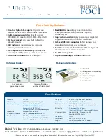 Preview for 2 page of Digital Foci PSF-250 Specifications