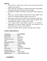 Предварительный просмотр 2 страницы Digital ID View IV-DV409IRWDR User Manual